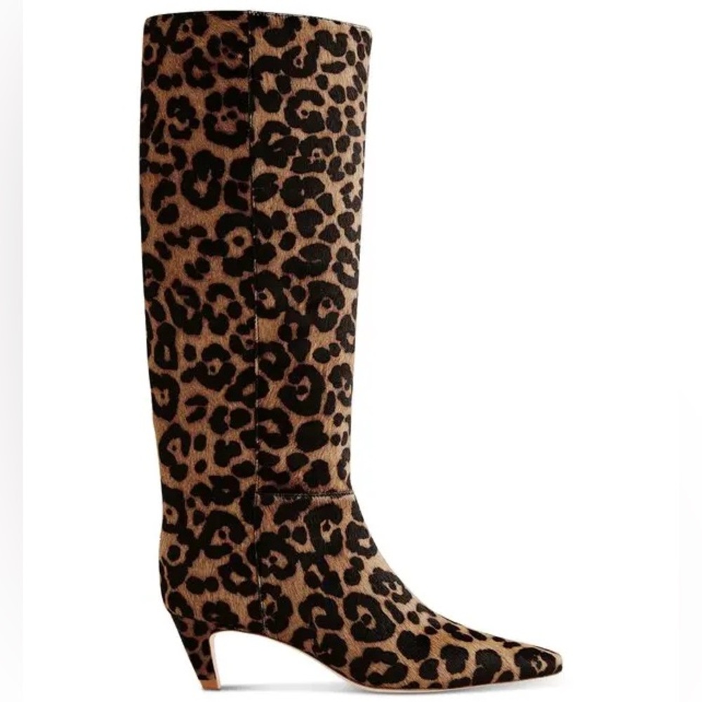 $498! Reformation Remy Kitten-Heel Knee Boots Leopard SZ 10 NWOT! - Picture 7 of 11